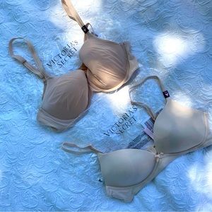 36b tan no wire victoria secret bra and lined perfect bra brand new with tags